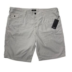 True Religion Ricky Big T Board Shorts Mens 40 Grey Relaxed Straight NWT